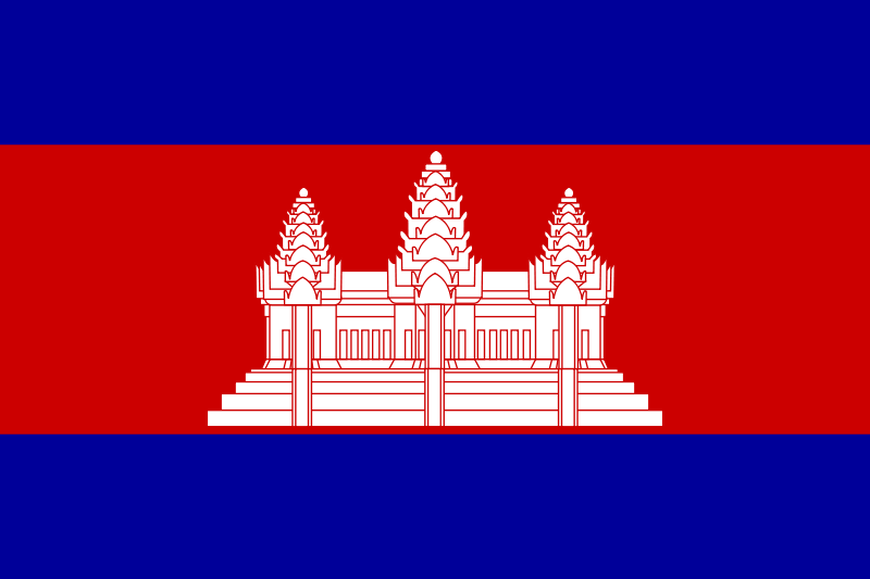 bandeira do Camboja