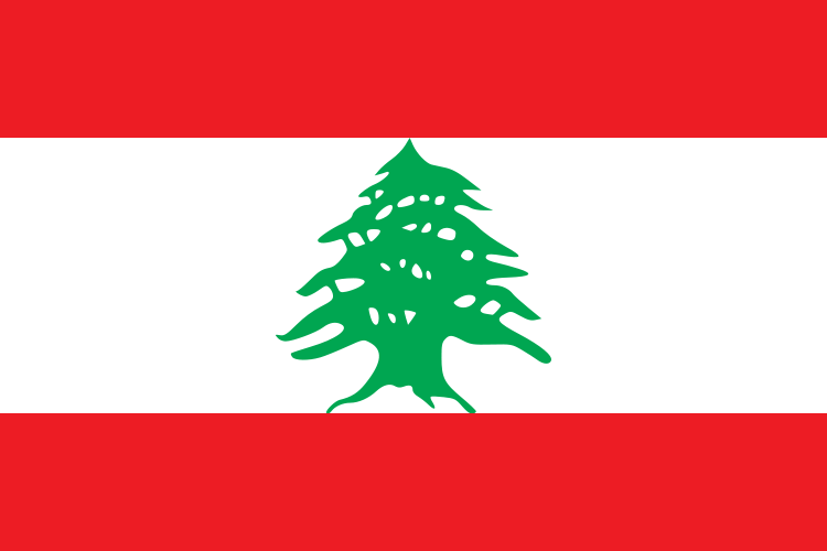 bandeira de Líbano