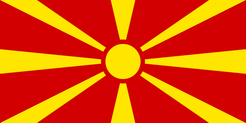 bandeira da Macedónia