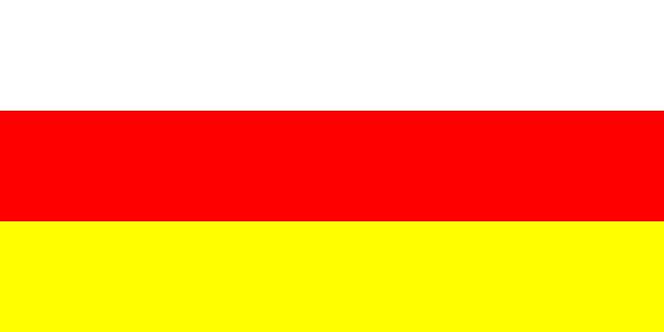 Flaga Osetii Południowej
