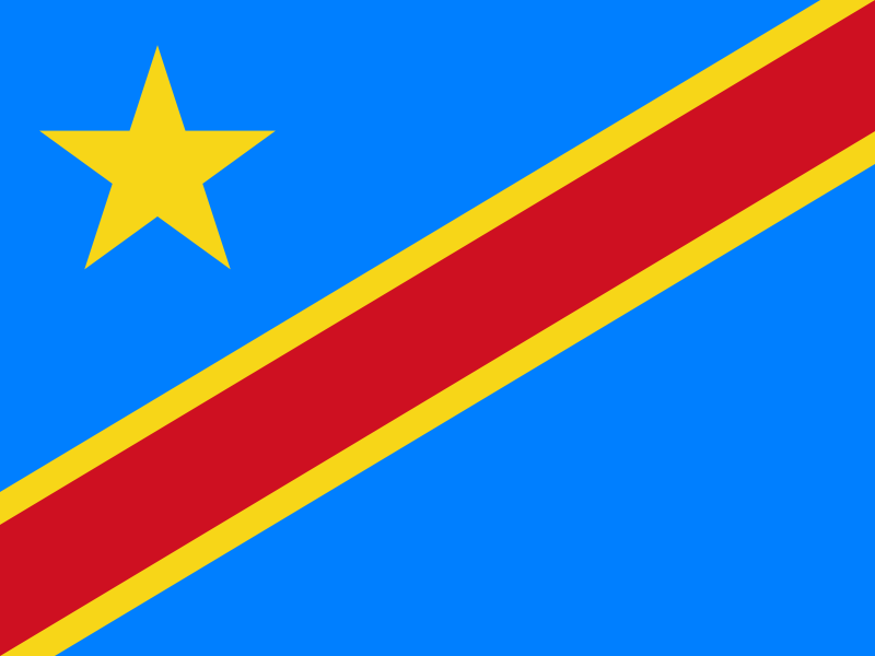 Vlajka Demokratickej republiky Kongo