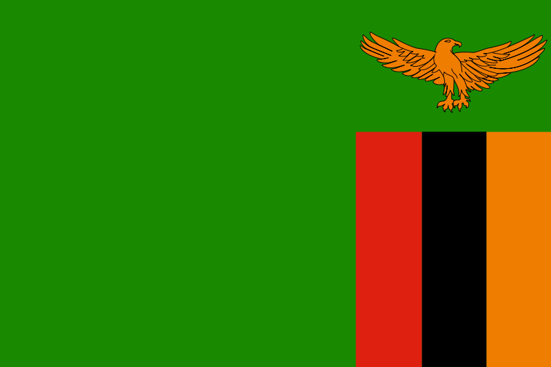 bandeira da Zâmbia
